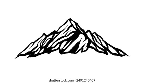 mountain silhouette logo vector design