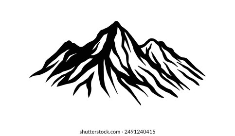 mountain silhouette logo vector design