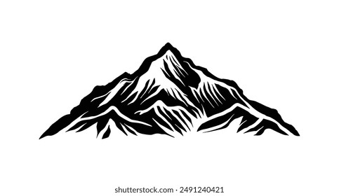 mountain silhouette logo vector design