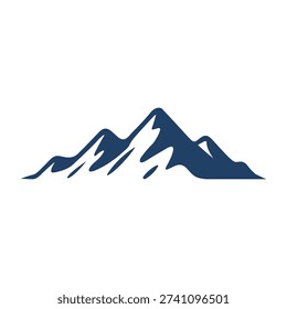 Mountain silhouette. Mountains icon vector. mountains logo vector. 