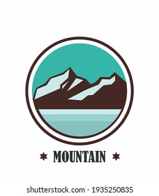 mountain silhouette, rocky mountain silhouette. bundle vector