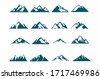 mountain panorama silhouette