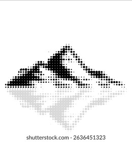 mountain silhouette , set of blue rocky mountain silhouette. bundle vector.