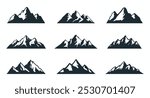 Mountain Silhouette Vector Art, Icons, and Graphics