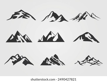 Mountain Silhouette Vector Art, Icons, and Graphics