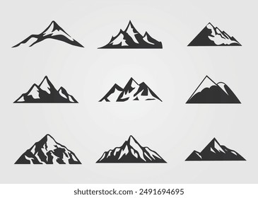 Mountain Silhouette Vector Art, Icons, and Graphics