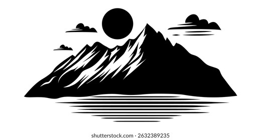 Mountain Silhouette Vector Art, Icons, and Graphics