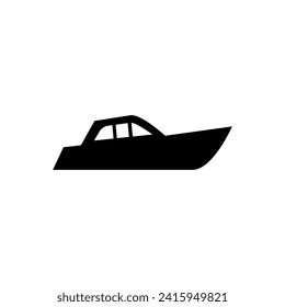 Mountain silhouette vector icon. Black and white mountain icon