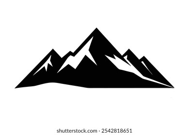 Mountain Silhouette Vector Illustration - Scenic Nature Art for Print, Web and Design Projects