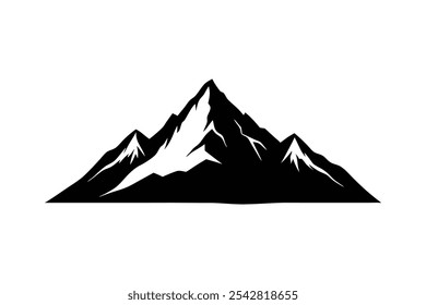 Mountain Silhouette Vector Illustration - Scenic Nature Art for Print, Web and Design Projects