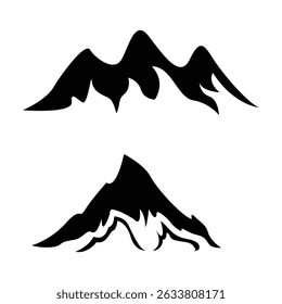 Mountain Silhouette Vector Landscape Illustration