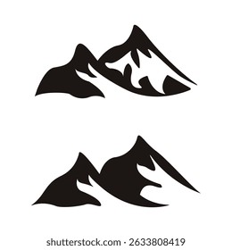 Mountain Silhouette Vector Landscape Illustration