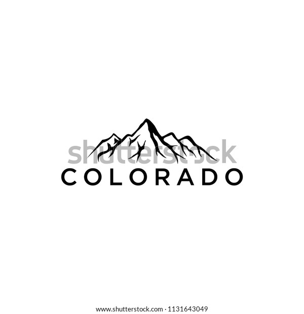 Mountain Silhouettes Colorado Visible Distance Stock Vector (Royalty ...