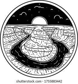 mountain simple design black and white