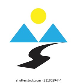 Montaña para diseño gráfico simple