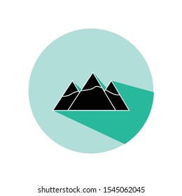 Mountain simple illustration clip art vector