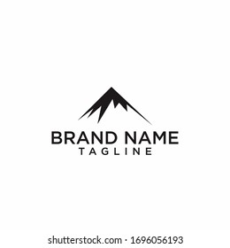 diseño de logotipo simple de montaña vectorial