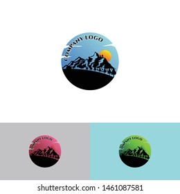 mountain simple logo icon design vector, mountain icon