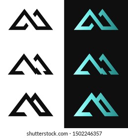 mountain simple logo with modern style