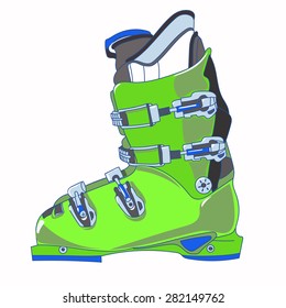 Mountain ski boot