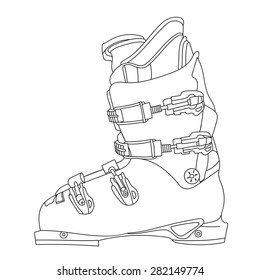 Mountain ski boot