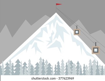 Mountain ski resort