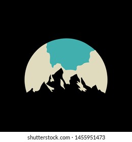 mountain sky design. illustration cloud