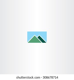 mountain and sky logo sign design