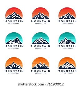 Mountain & Sky Logo Template Set