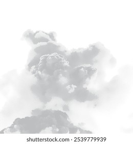 A fumaça da montanha entra na ilustração sky.vetor