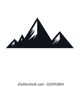 Mountain Snow Flat Vector Design Stock Vector (Royalty Free) 652952854 ...