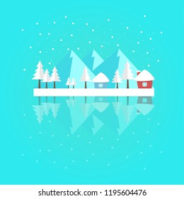 Mountain and Snow Illustration
