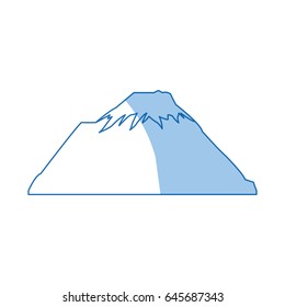 mountain snow peak, natural shadow image