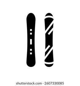 mountain snowboard glyph icon vector. mountain snowboard sign. isolated symbol illustration