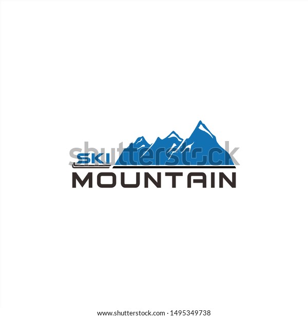 Mountain Sport Logos Hill Vector Modern Stock Vector (Royalty Free ...