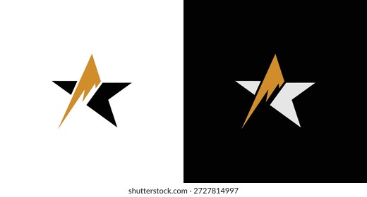 El diseño del logotipo de la estrella de la montaña es único y moderno