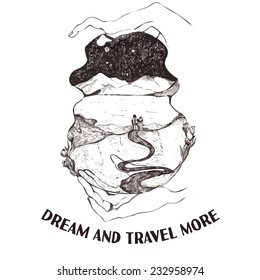 Mountain, stars,road - dreamland! 