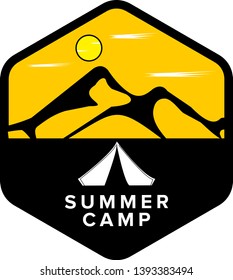 Mountain Summer Camp Logo design