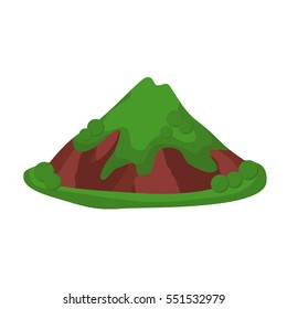 Mountain summer vector illustration isolated