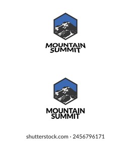 Mountain Summit Mountain Climb abstract logo design