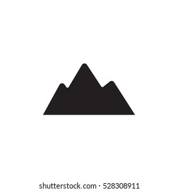 Mountain Summit Icon, Vector