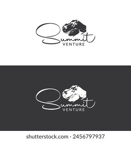 Mountain Summit venture Climb abstract logo design
