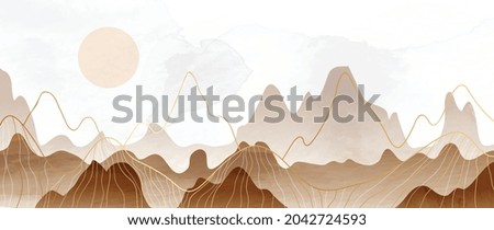 Similar – Image, Stock Photo Golden hour glow on towering Himalayan peaks