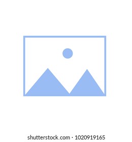 mountain and sun icon.icon on isolate blackground 