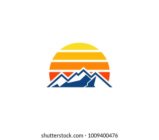 Mountain sun logo