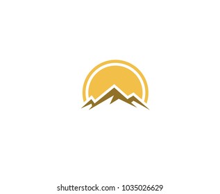 Mountain sun logo
