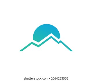 Mountain sun logo 