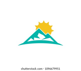 Mountain sun logo 