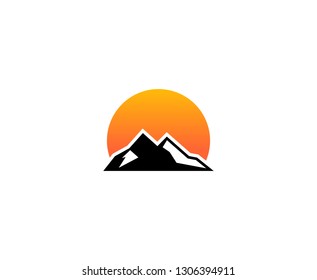 Mountain sun logo