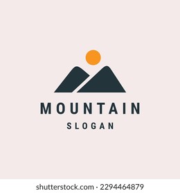 Mountain sun Logo, Mountain Logo Image